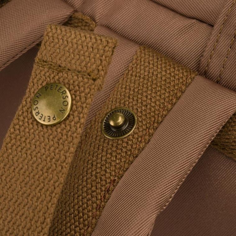 Plecak miejski, brązowy, Peterson