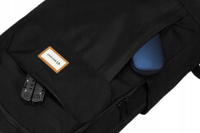 Plecak miejski, czarny, Rovicky