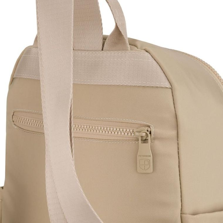 Plecak miejski, ecru, Peterson