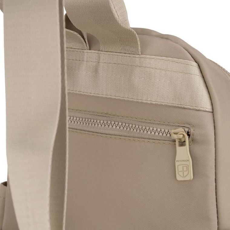 Plecak miejski, ecru, Peterson