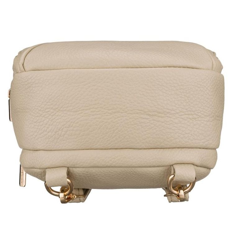 Plecak miejski, jasnobeżowy, skóra ekologiczna, Rovicky