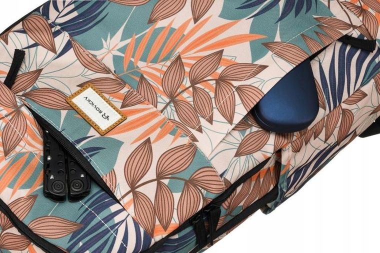 Plecak miejski, roślinny wzór, Rovicky