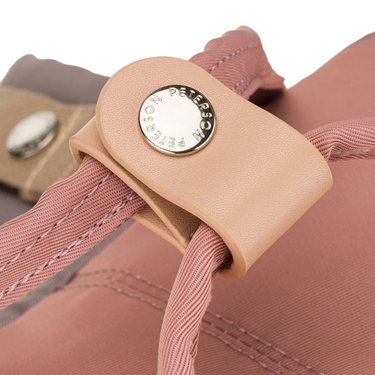 Plecak miejski, różowo-szary, Peterson