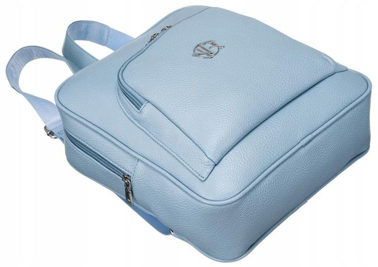 Plecak, niebieski, skóra ekologiczna, Rovicky