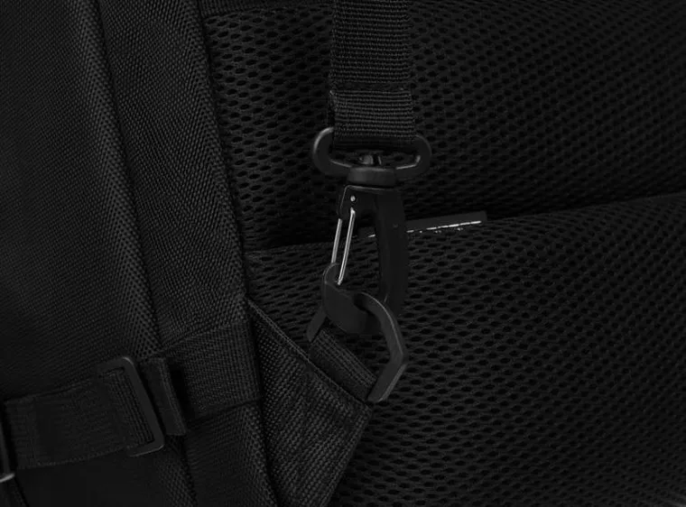 Plecak podróżny, bagaż podręczny do samolotu, czarny, Peterson