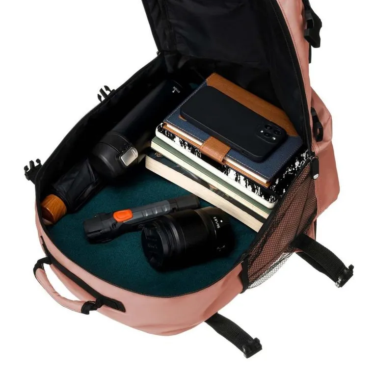 Plecak podróżny, bagaż podręczny do samolotu, różowy, Peterson