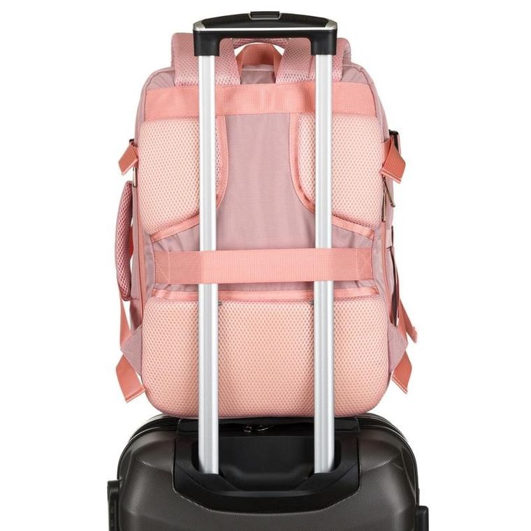 Plecak podróżny, bagaż podręczny do samolotu, różowy, Peterson