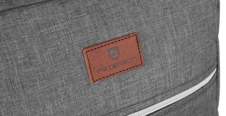 Plecak podróżny, bagaż podręczny do samolotu, szary, Peterson