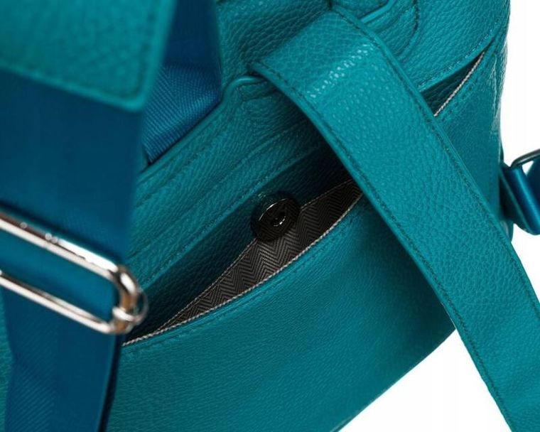 Plecak, turkusowy, skóra ekologiczna, Rovicky