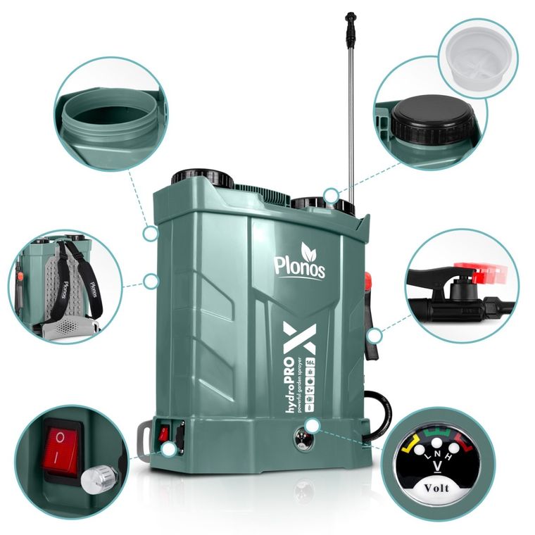 Plonos, opryskiwacz akumulatorowy