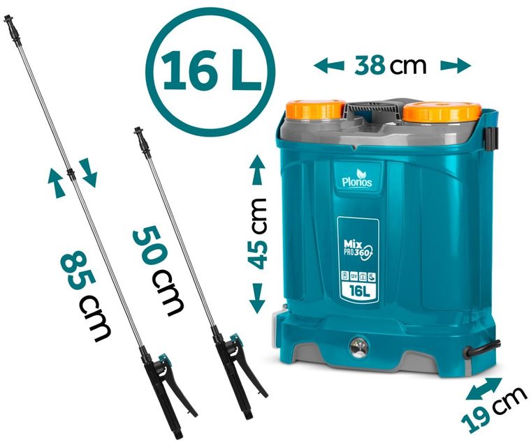 Plonos, opryskiwacz akumulatorowy z mieszalnikiem, PL-604