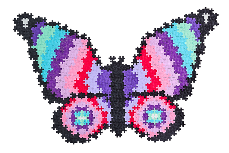 Plus-Plus Mini, Motyl, puzzle po numerach, 800 elementów