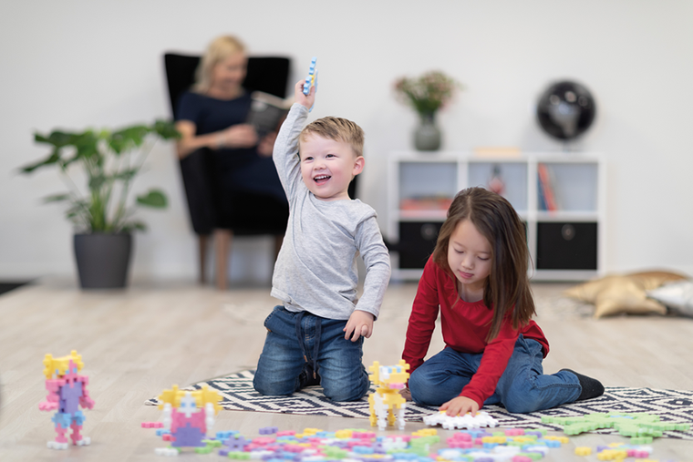 Plus-Plus, Zestawy Big, Pastelowe kolory, klocki, 50 elementów