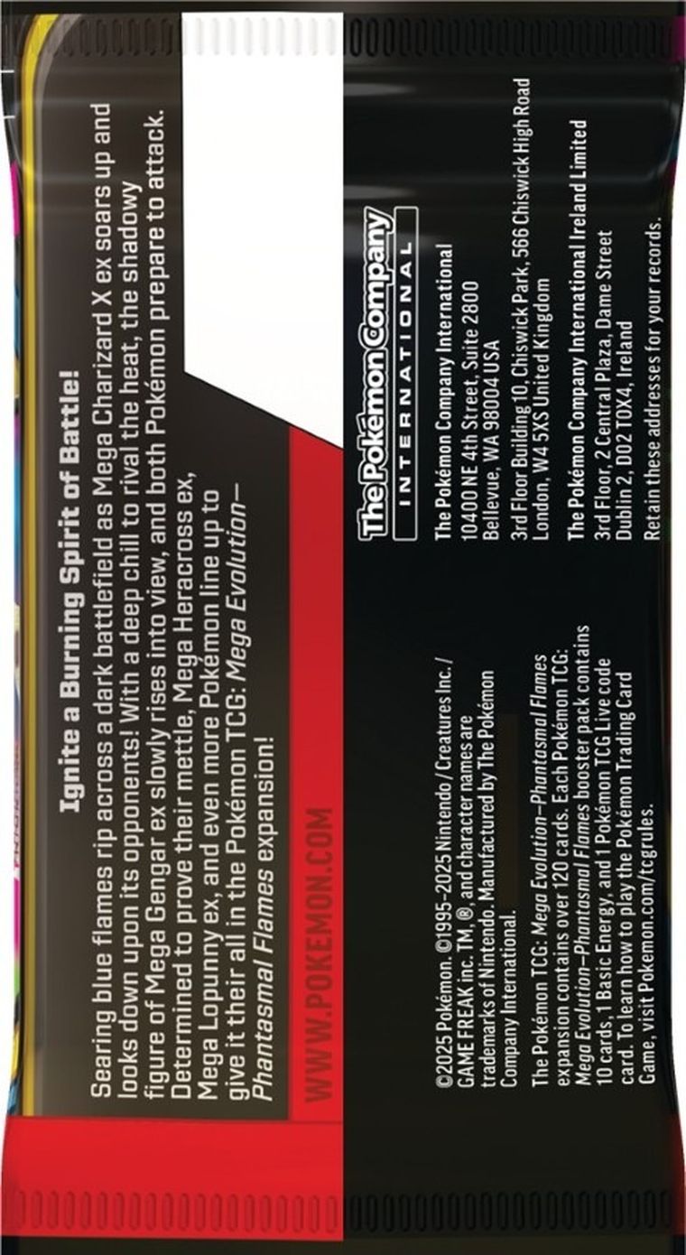 Pokemon TCG: Mega Evolution, Phantasmal Flames, Checklane Blister, Cottonee/Whimsicott, gra karciana, dodatek