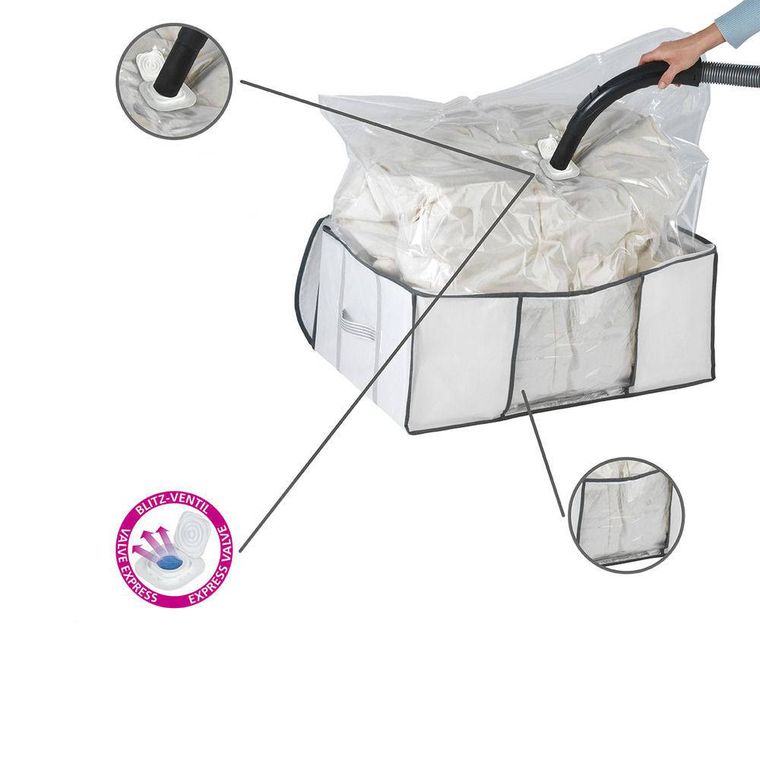 Pokrowiec na pościel, ubrania, soft + worek próżniowy, rozmiar L