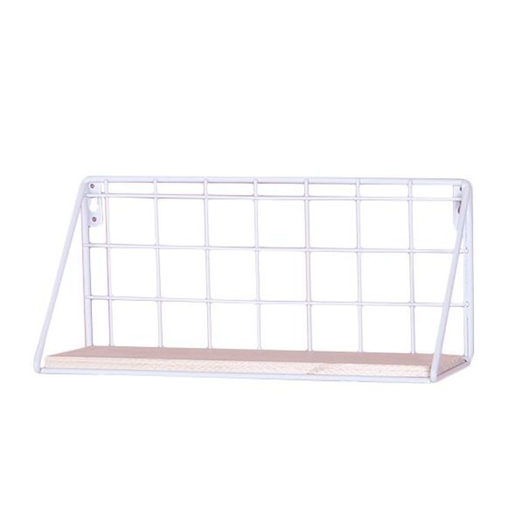 Półka ścienna, loft, biała, 25 cm