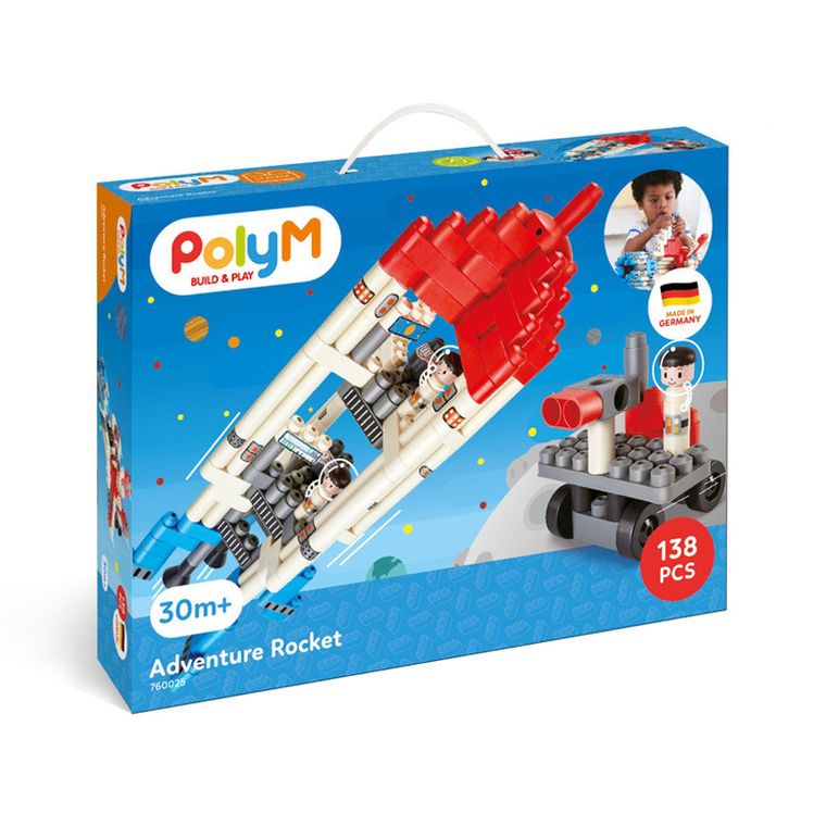 PolyM, Rakieta, klocki konstrukcyjne, 138 elementów