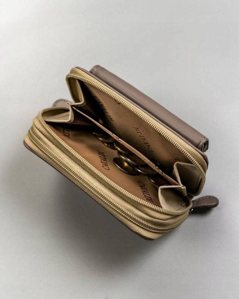 Portfel, beżowy, skóra ekologiczna, Cavaldi