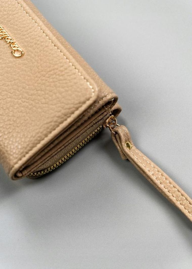 Portfel, beżowy, skóra ekologiczna, Cavaldi