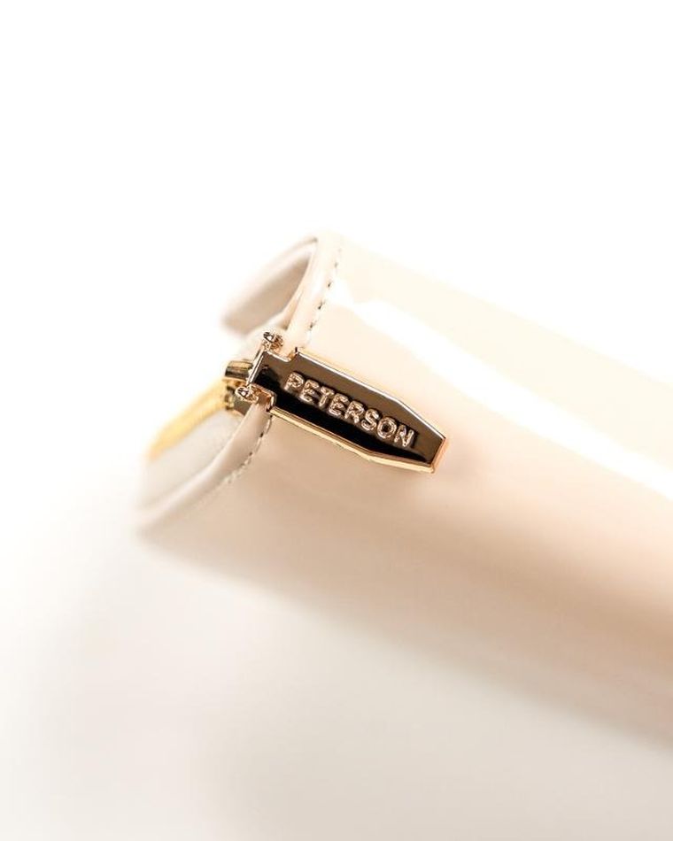 Portfel, beżowy, skóra ekologiczna, Peterson