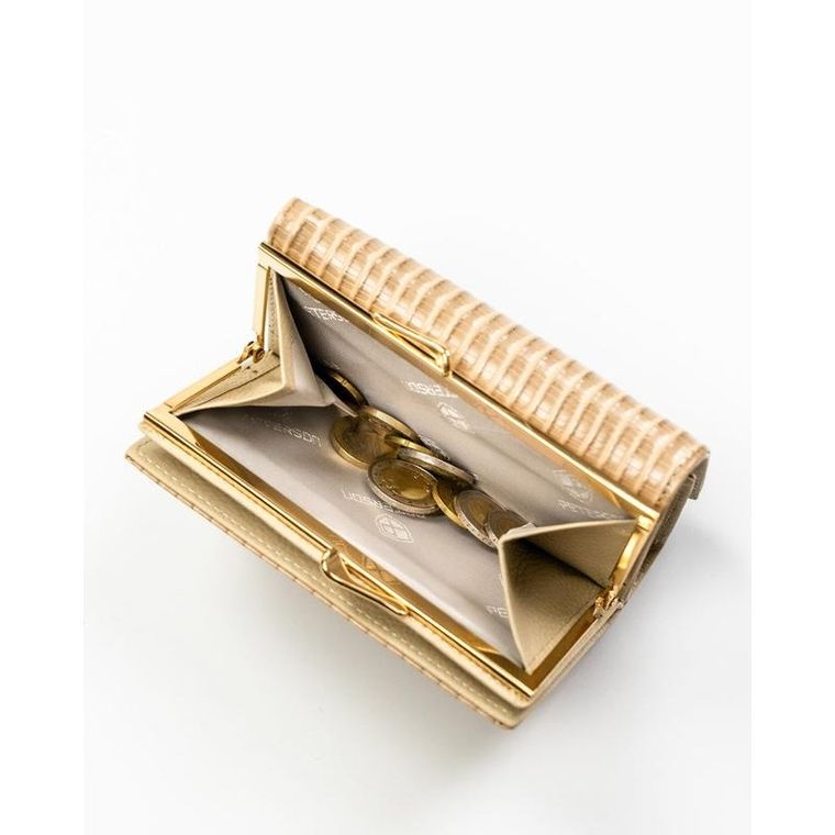 Portfel, beżowy, skóra ekologiczna, Peterson