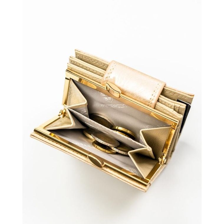 Portfel, beżowy, skóra ekologiczna, Peterson