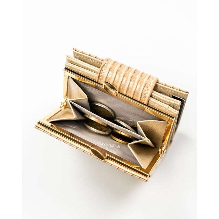 Portfel, beżowy, skóra ekologiczna, Peterson