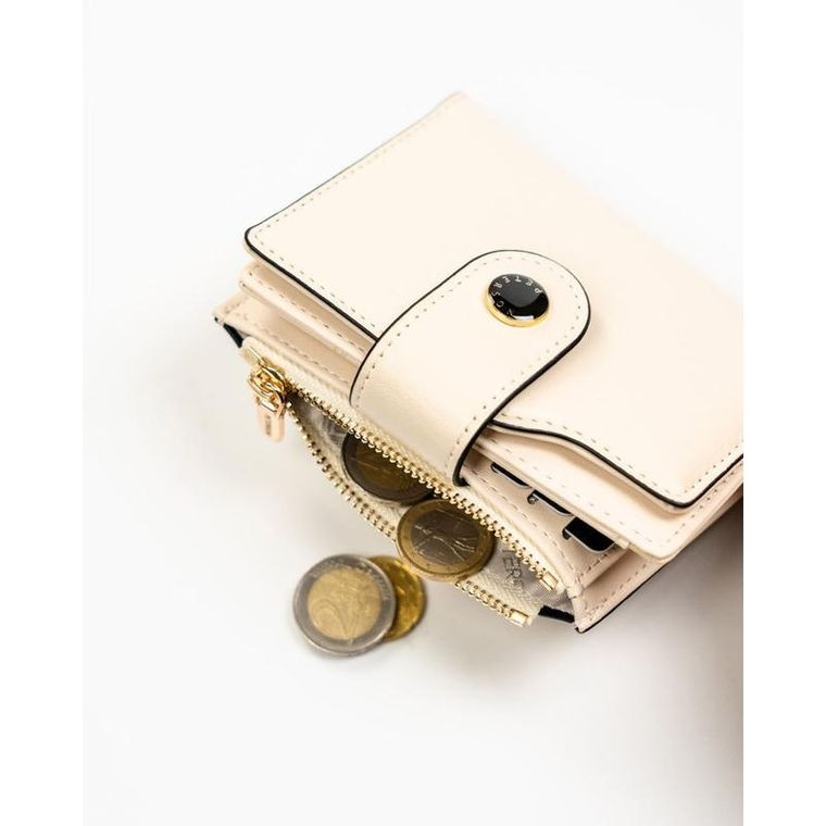 Portfel, beżowy, skóra ekologiczna, Peterson