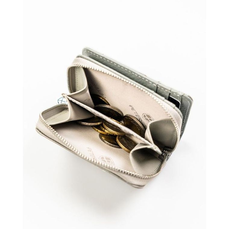 Portfel, biały, skóra ekologiczna, Peterson