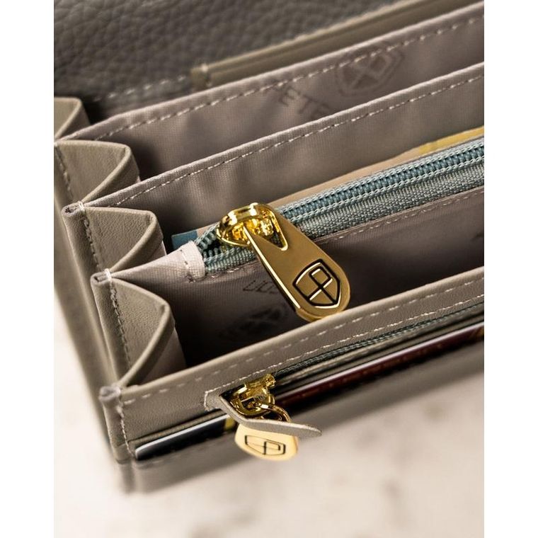 Portfel, biały, skórzany, Petereson