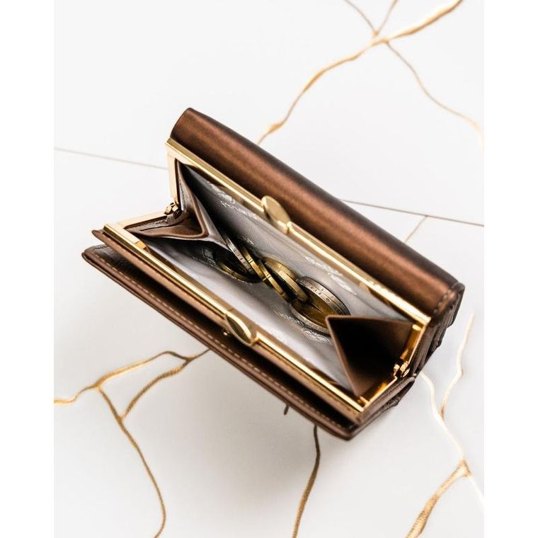 Portfel, brązowy, skóra naturalna i ekologiczna, Peterson