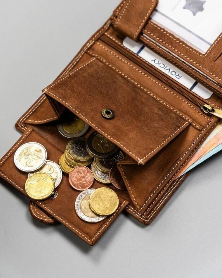 Portfel, brązowy, skórzany, Always Wild