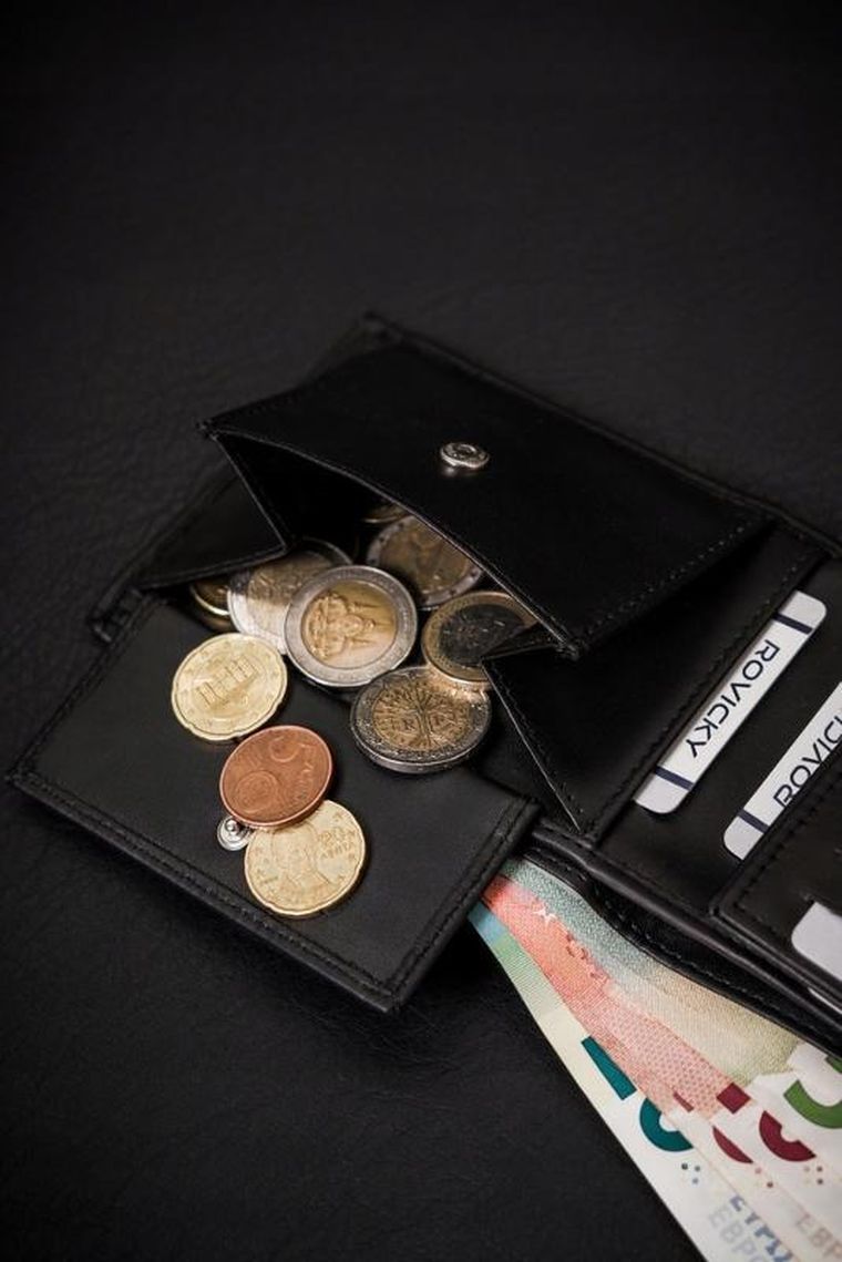 Portfel, czarny, skóra ekologiczna, Cavaldi