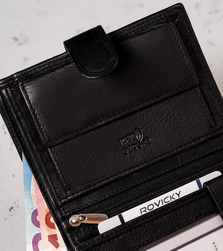 Portfel, czarny, skórzany, Always Wild