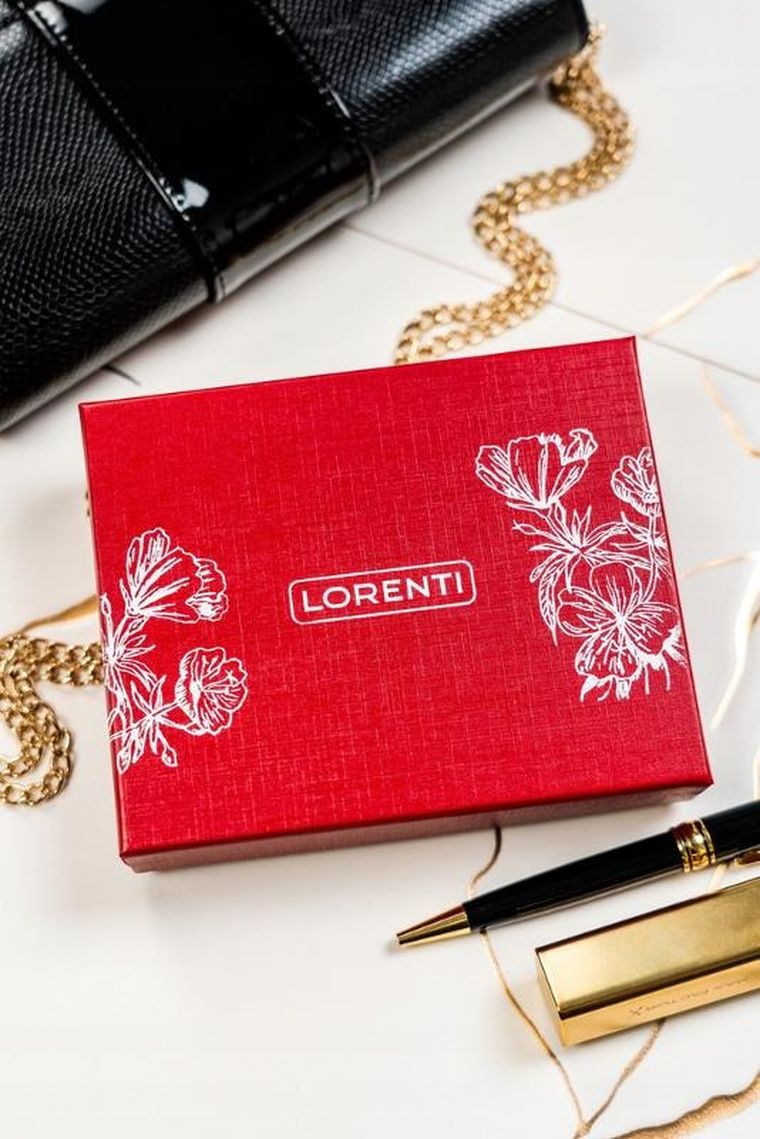 Portfel, czarny, skórzany, Lorenti