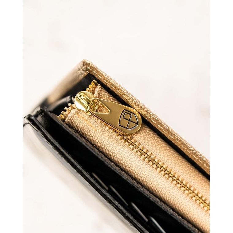 Portfel, czarny, skórzany, Peterson