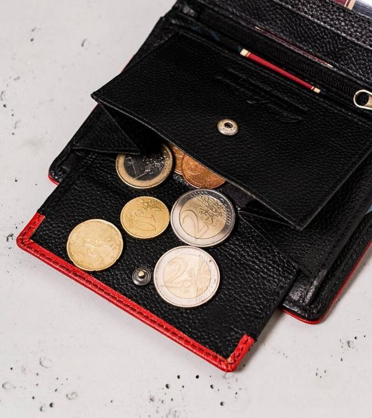 Portfel, czarny, skórzany, RFID, Peterson