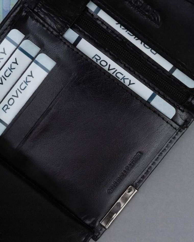 Portfel, czarny, skórzany, RFID, Ronaldo