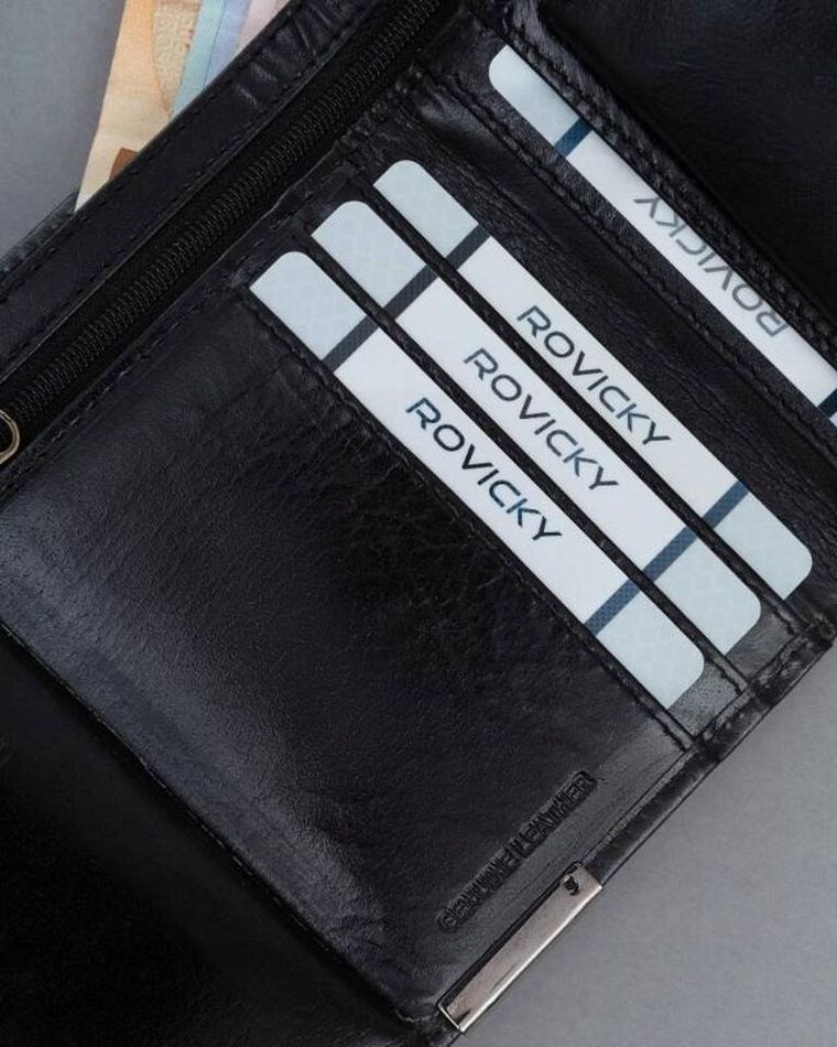 Portfel, czarny, skórzany, Ronaldo