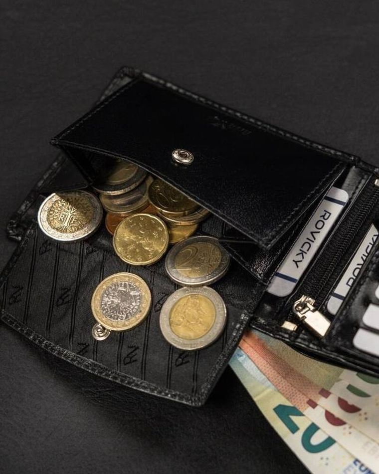 Portfel, czarny, skórzany, Rovicky