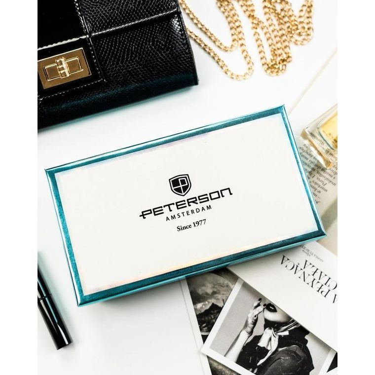 Portfel, fioletowy, RFID, Peterson