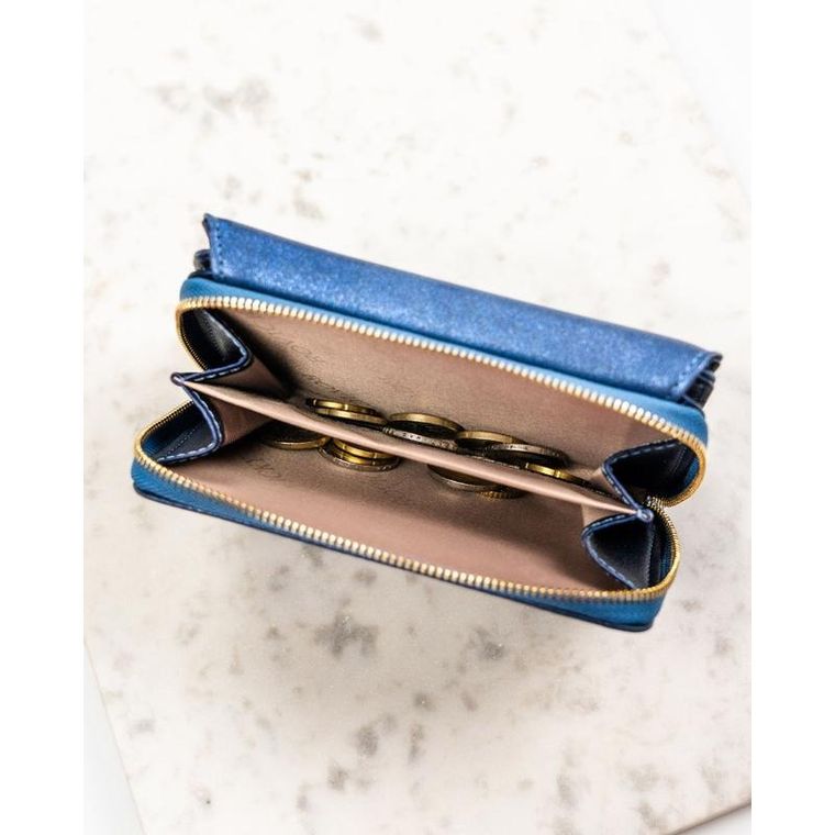 Portfel, granatowy, skóra ekologiczna, RFID, Rovicky