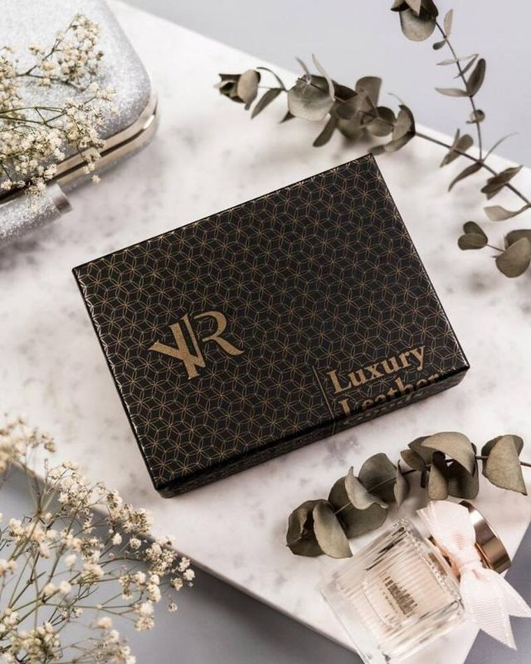 Portfel, granatowy, skórzany, Rovicky