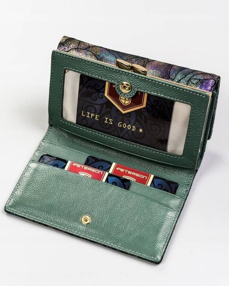 Portfel, mix, skórzany, Peterson