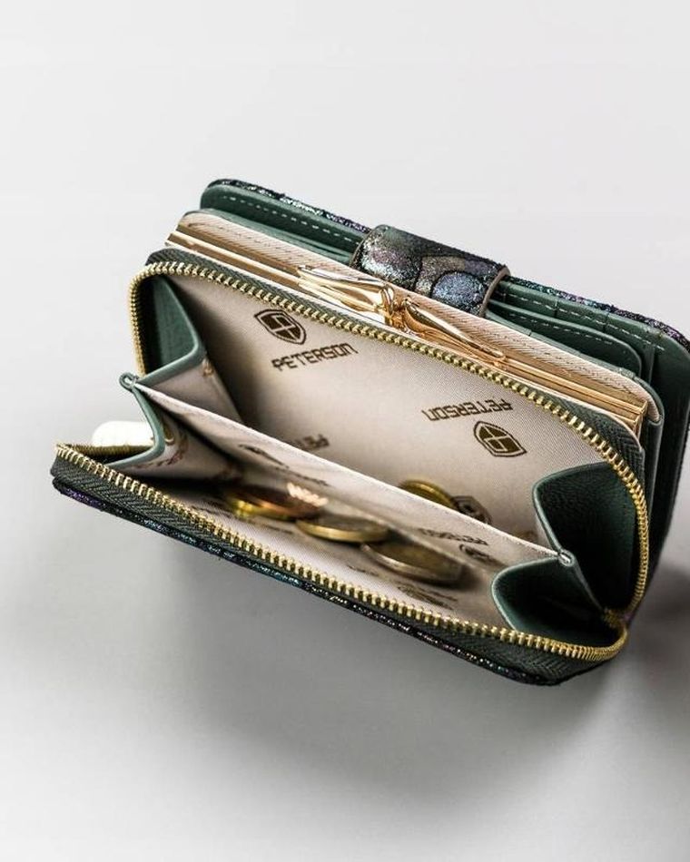Portfel, mix, skórzany, Peterson