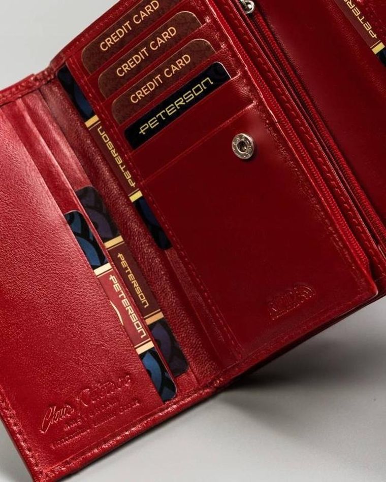 Portfel, mix, skórzany, Peterson