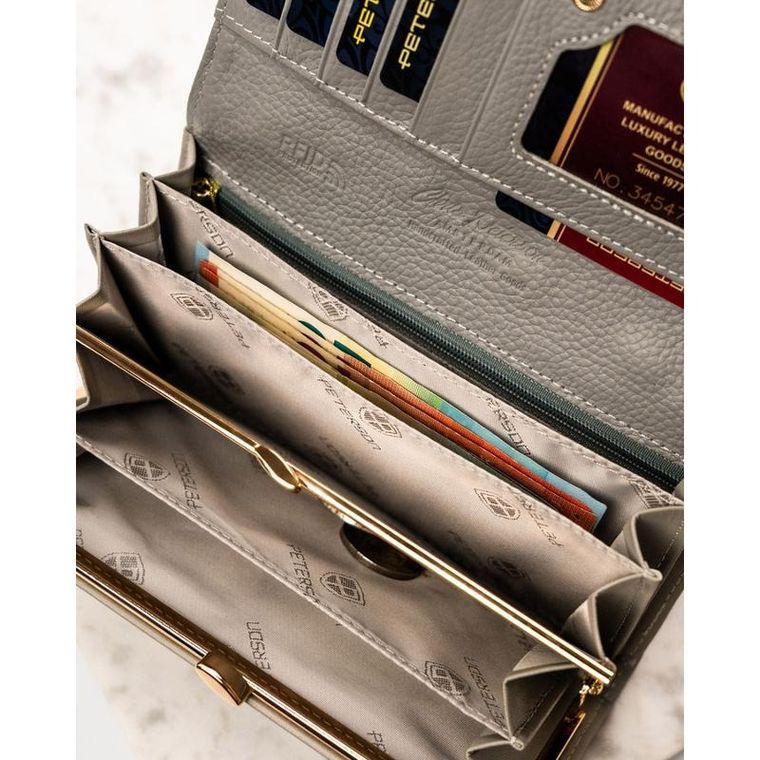 Portfel, mix, skórzany, Peterson