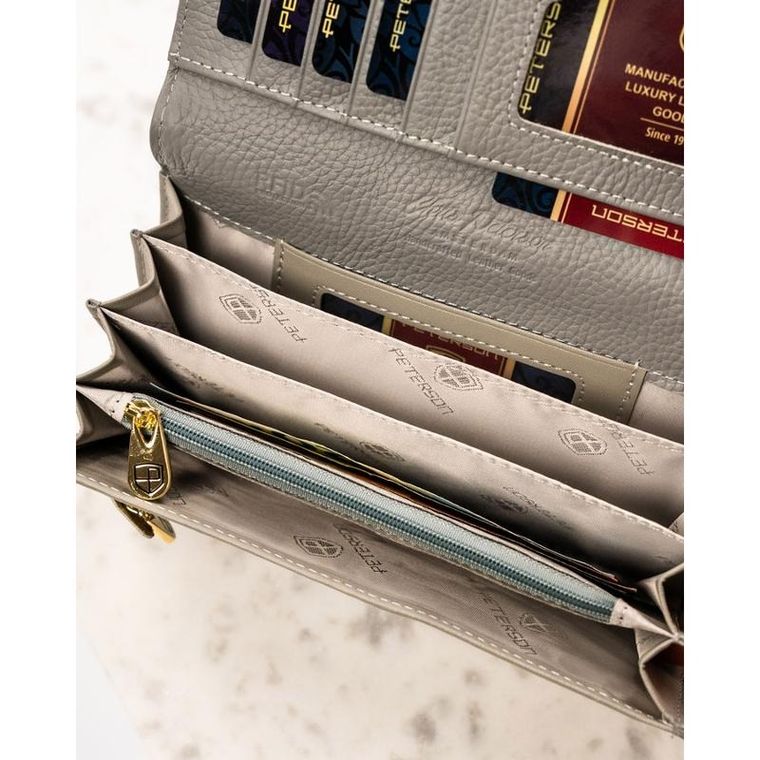 Portfel, mix, skórzany, Peterson