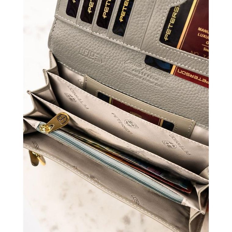 Portfel, mix, skórzany, Peterson