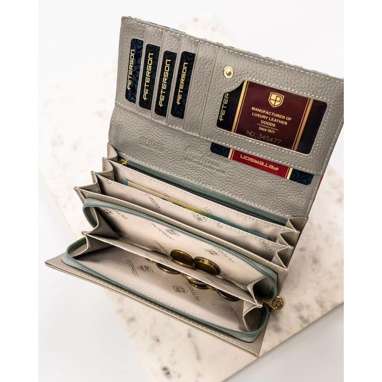 Portfel, mix, skórzany, Peterson
